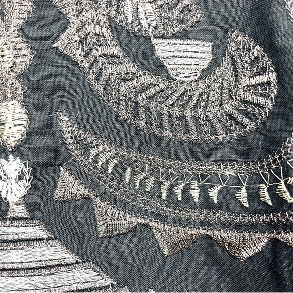 Blaque Label, Black Mini Skirt with Gold Metallic Threading - Picture 6 of 9